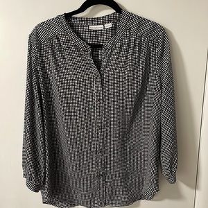 Polka dot work blouse